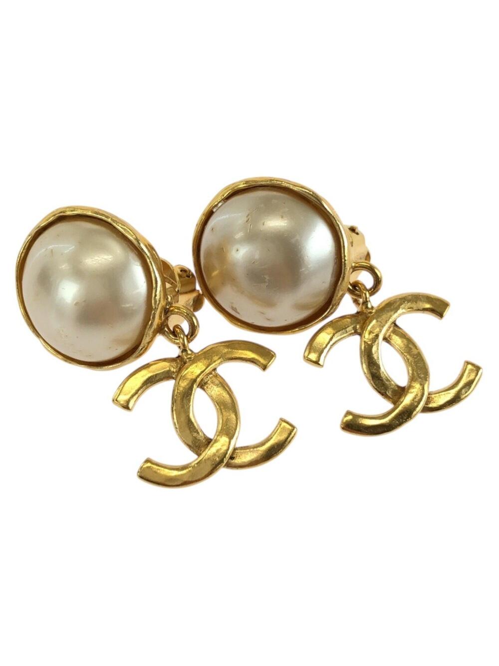 Chanel Cc Logo Clip-On Earrings Metal #299460C69B